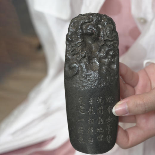 百年制锡  乾茂号｜纯锡云龙茶则  尺寸：长12.8cm、宽5cm 商品图4