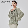 oldcolour2023春季新款法式小众高级褶皱飘带长袖衬衫女O12013226 商品缩略图3