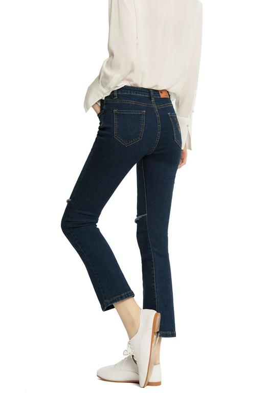 LNNNS 俏皮猫咪牛仔喇叭裤 1296 商品图3