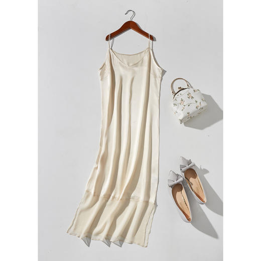 丁摩 真丝裙摆镂空网纱连衣裙6006-DS399 商品图8