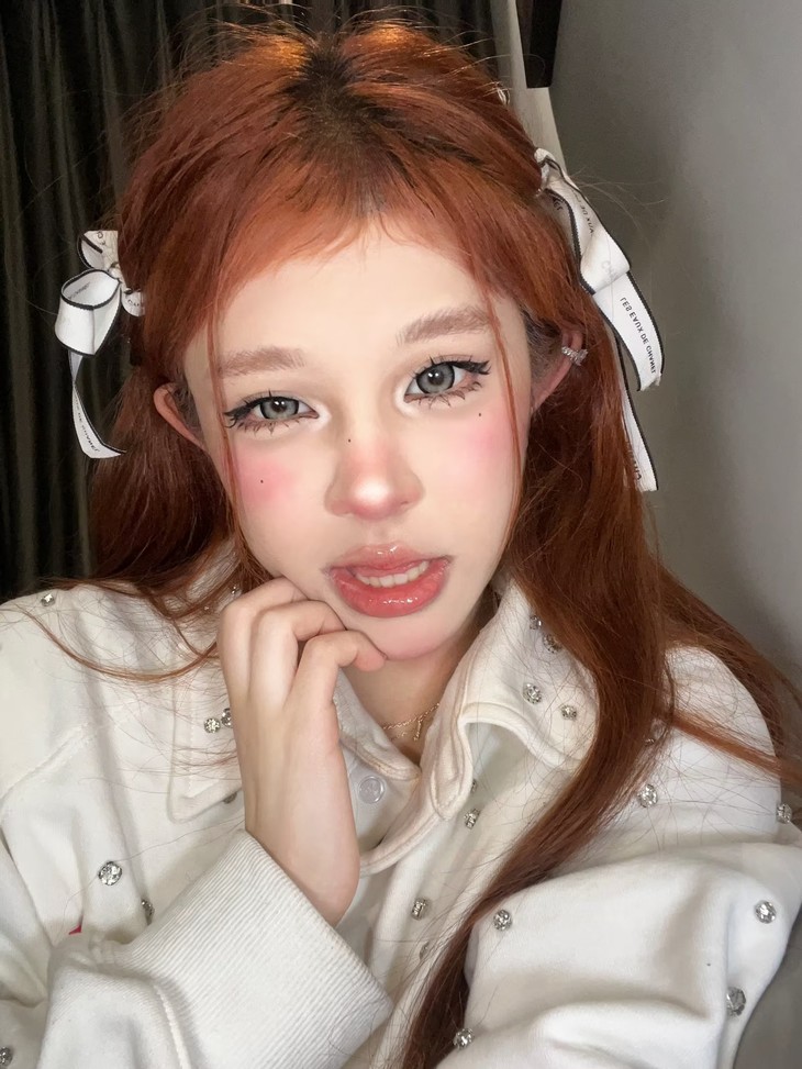 【Doll同款】Jellibo美瞳 年抛隐形眼镜 芝麻奶糊14.5mm 1副/2片-VVCON美瞳网18