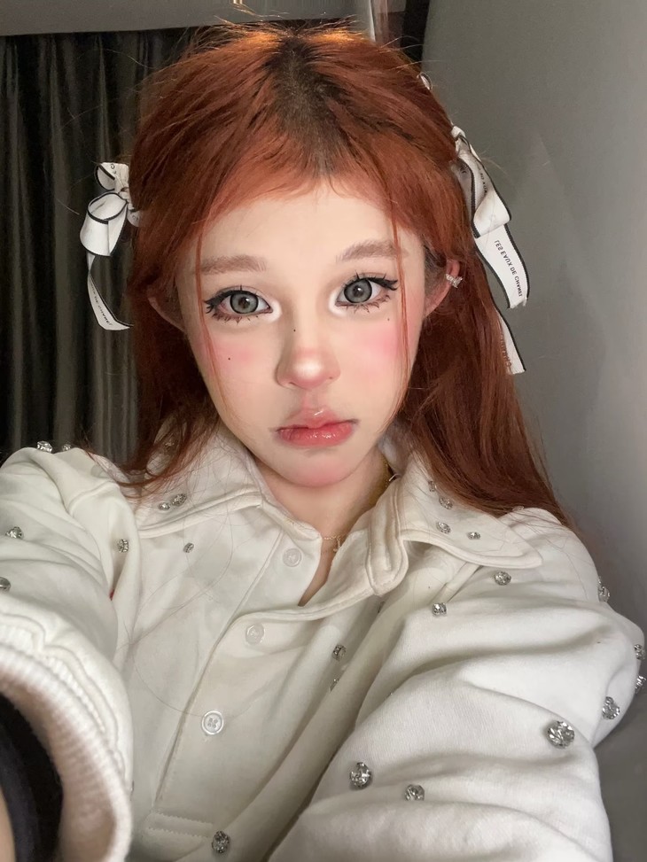 【Doll同款】Jellibo美瞳 年抛隐形眼镜 芝麻奶糊14.5mm 1副/2片-VVCON美瞳网16