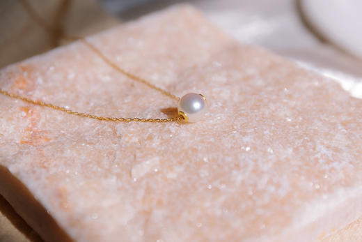 珍珠系列~~~akoya日本海水珍珠/路路通项链-- 商品图0