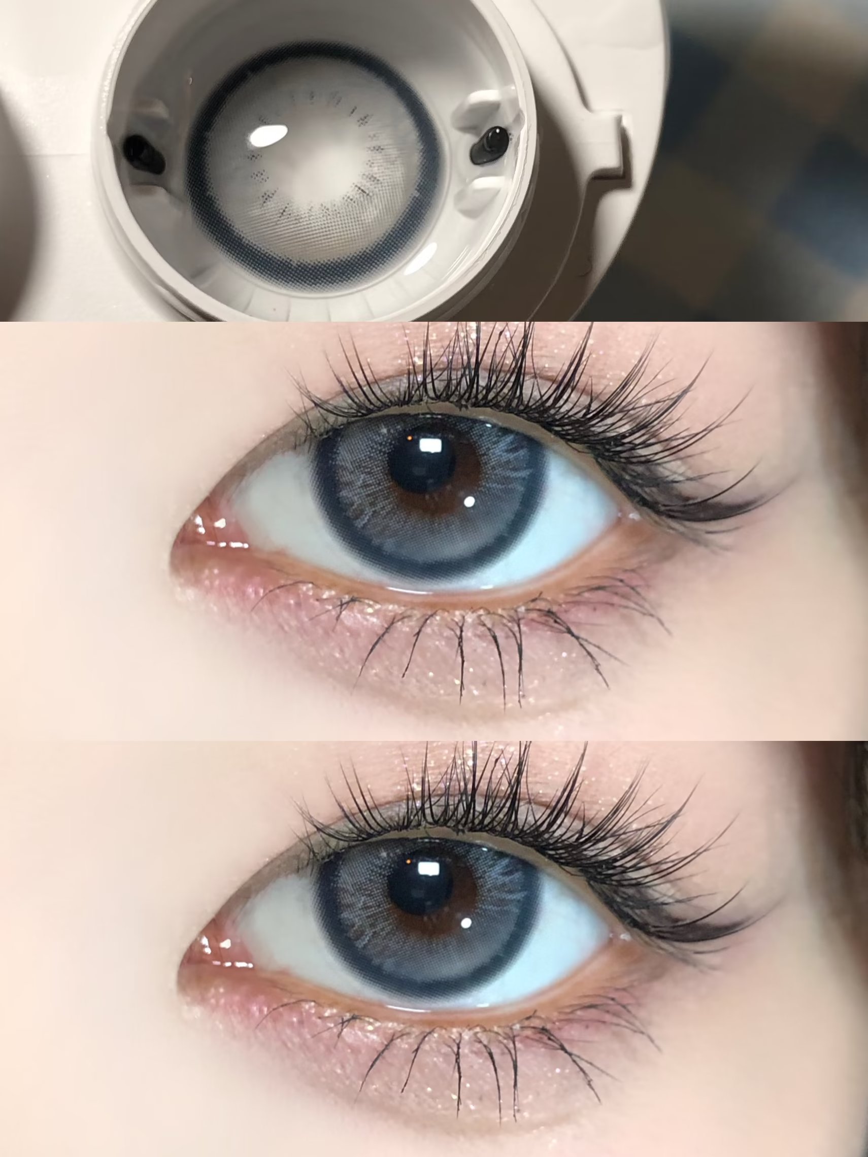 4Youthcon美瞳 年抛隐形眼镜 电光薄荷14.2mm 1副/2片-VVCON美瞳网8