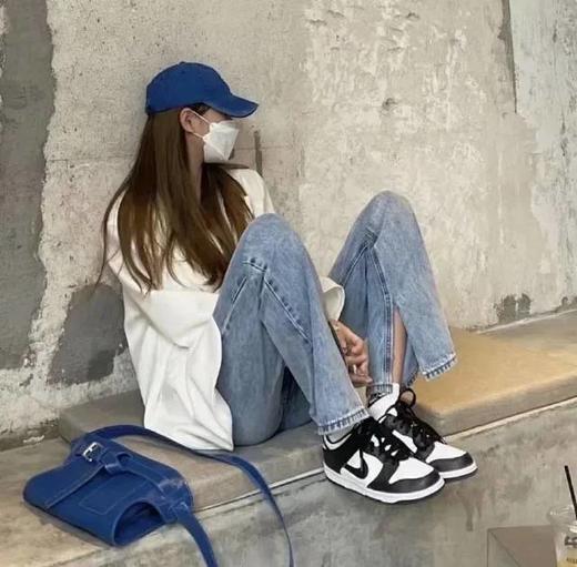 黑白熊猫 napa头层皮情侣板鞋 商品图0