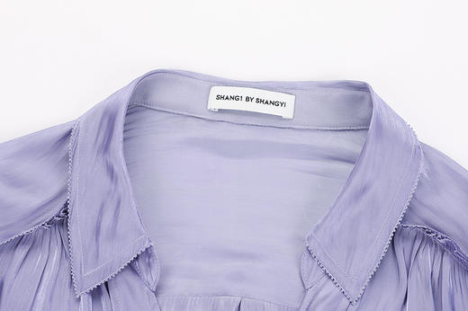 小翻领叠搭系带衬衫 商品图2