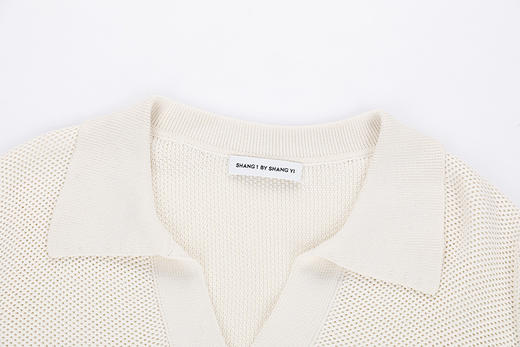 翻领小V领宽松上衣 商品图3