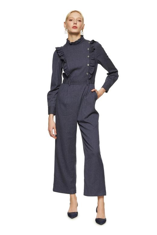 LNNNS 金属条纹木耳边连体裤 8716 商品图1