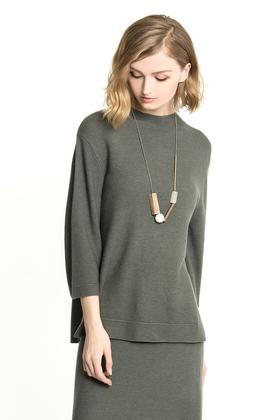 BONNIE ALEX 灰色宽松针织毛衫 1089