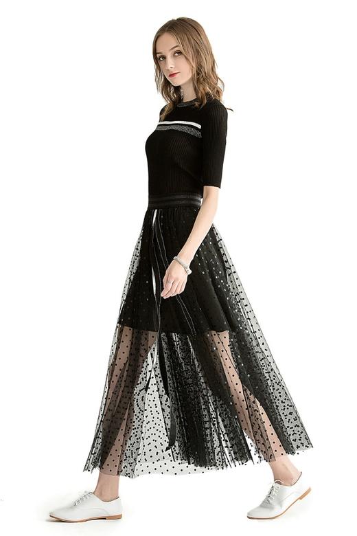 ROSEHOO 撞色条纹中袖针织衫 1156 商品图2