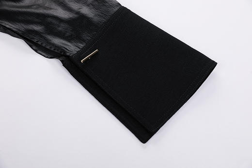 荡领斜摆落肩拼袖上衣 商品图6