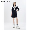 NEELLY纳俪商场同款学院海军领连衣裙女七分袖气质收腰中长款裙子N23031Y0115270602 商品缩略图1