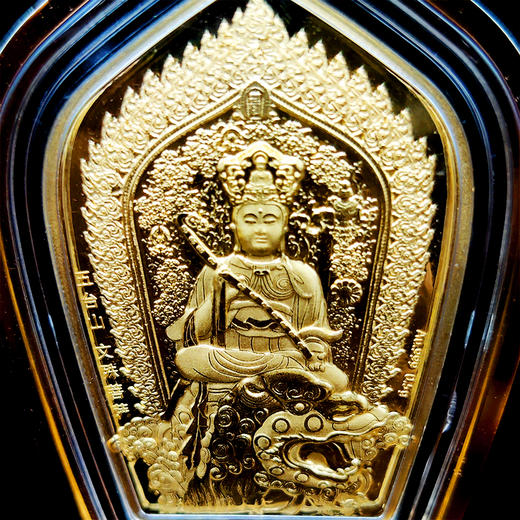 五台山文殊金牌  带挂绳可佩戴 中国集邮出品 商品图7