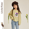 littletime女童长袖t恤打底衫春秋2023新款韩版宽松慵懒风针织衫 商品缩略图2