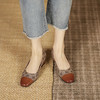 新款爆款豆豆鞋，拼色方头网红爆款平底鞋HYT-7198A 商品缩略图10