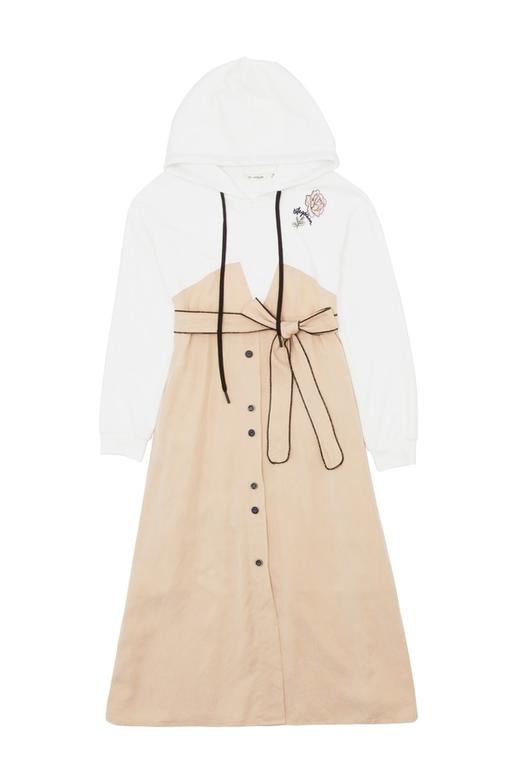 TT.COLOR 绣花拼接束腰连衣裙 5021 商品图4