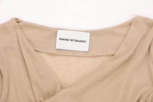 交叉V领针织T恤 商品图4