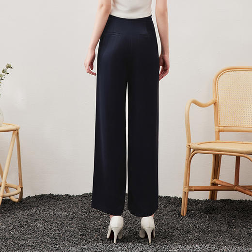 EITIE爱特爱夏季新款通勤时尚职业百搭显瘦直筒长裤女7005702 商品图4