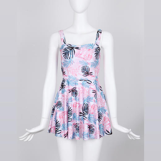 都市丽人泳布印花一体式泳衣泳衣LS31A5 商品图0