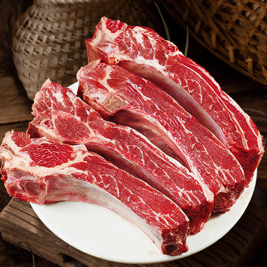 东上御品安格斯进口原切牛肋排 1250g*2袋 贴骨带肉 商品图1