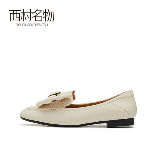 西村名物2023春季新款晚晚风时尚潮流蝴蝶结单鞋女软底浅口11931 商品图2