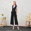 EITIE爱特爱春季新款时尚通勤百搭V领无袖收腰连体裤长裤女6907609 商品缩略图8