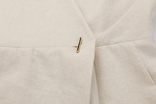 拼接压褶收腰长款连体裤 商品图4