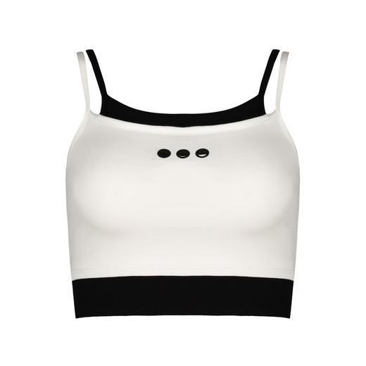 都市丽人细罗纹吊带背心背心无胸垫LV3AA4 商品图5