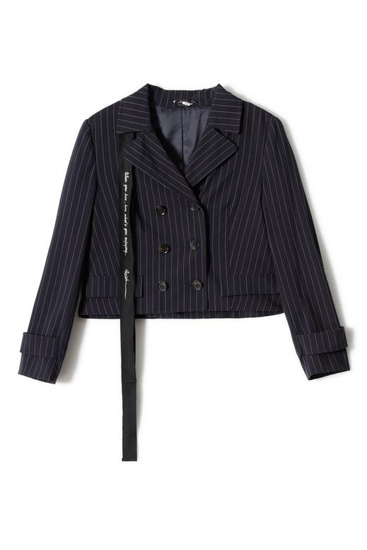 TONGRI曈日 字母飘带饰条纹外套 3904 商品图4