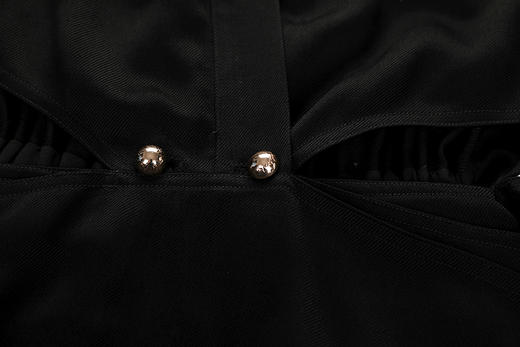 腰部镂空互搭系扣连衣裙 商品图4