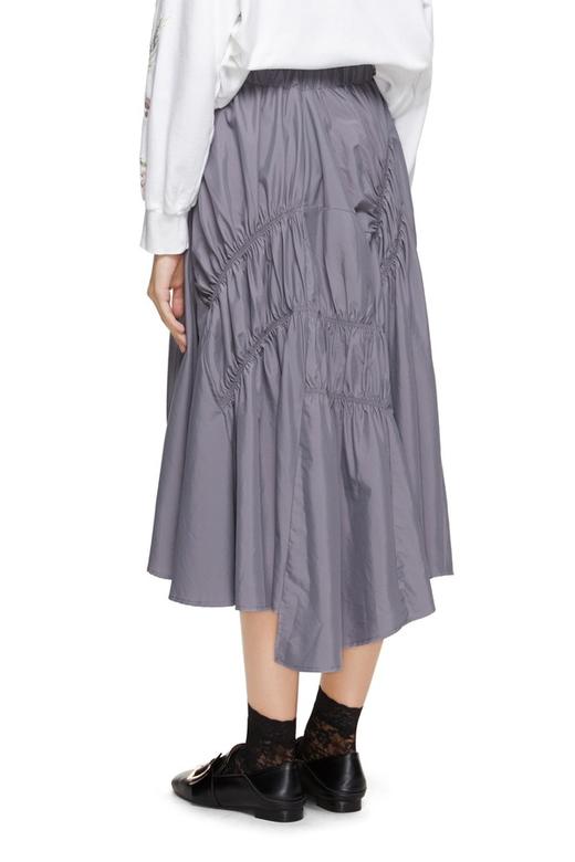 L.Fleuri 不规则松紧褶裥半身裙 8761 商品图2