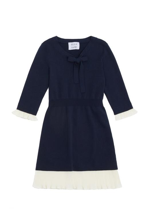 ELLA JADE 花边系带拼色连衣裙 5345 商品图4