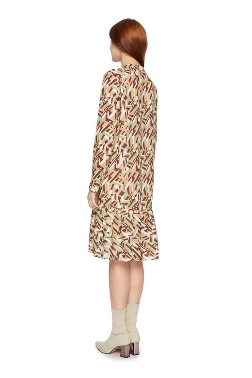 SUMMER & SAGE 几何色块印花连衣裙 5600 商品图1