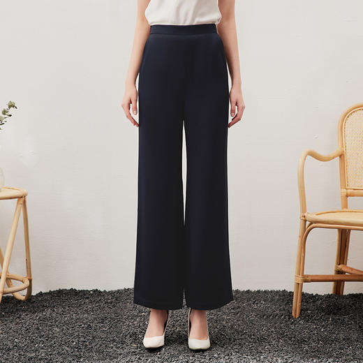 EITIE爱特爱夏季新款通勤时尚职业百搭显瘦直筒长裤女7005702 商品图2