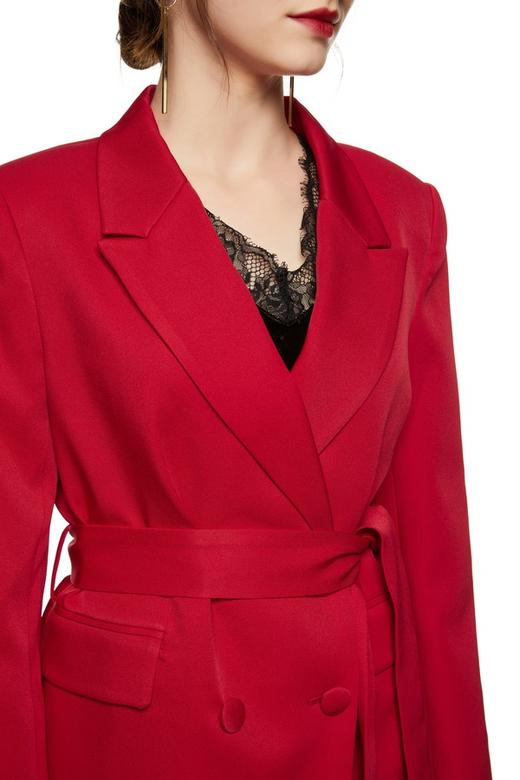 SIA SAYLOR 红色束腰西装外套 8701 商品图3