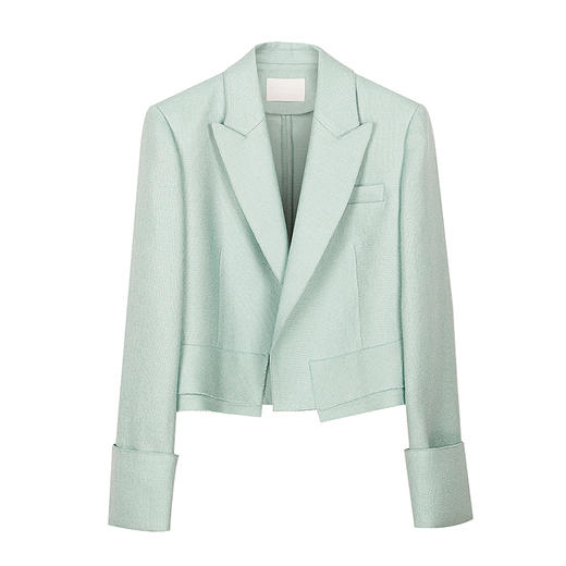 翻袖贴片短款西服 商品图0