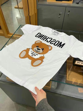 Moschino刺绣熊🐻 oversize短袖T恤 xxs 104cm xs108cm s112cm胸围 790元拼邮包税到手