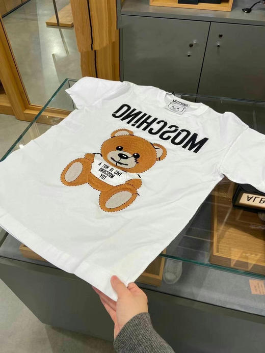 Moschino刺绣熊🐻 oversize短袖T恤 xxs 104cm xs108cm s112cm胸围 790元拼邮包税到手 商品图0