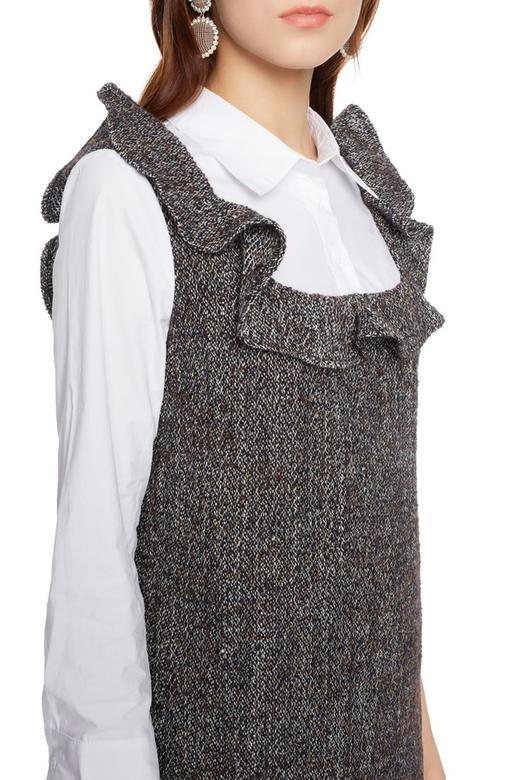 AVA 荷叶边撞色连衣裙 5487 商品图2