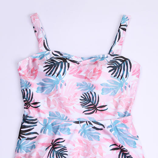 都市丽人泳布印花一体式泳衣泳衣LS31A5 商品图2