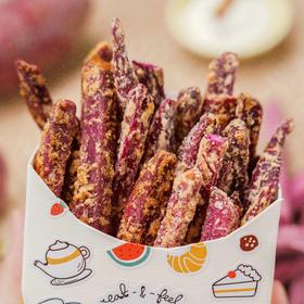 【爆款小零食】蟹黄紫薯条&芝士紫薯条  一口香酥脆  清爽不油腻  上头零食TOP！