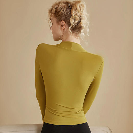 跃牌【化蝶双飞】系列带胸垫假两件紧身运动长袖SYFTM0104（可拆胸垫） 商品图2