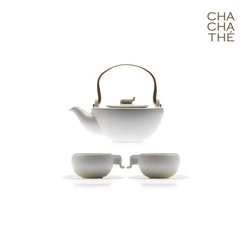 CHA CHA THÉ / 采采食茶 《应壶》白瓷茶具组 (一壶两杯）  商品图0