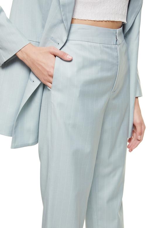 ESTELLICA 浅蓝条纹开衩西服套装 8872 商品图4