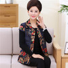B7360妈妈装春秋薄款马甲中老年女装短款外套老年人坎肩民族风大码背心 商品缩略图3