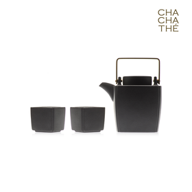 CHA CHA THÉ / 采采食茶 《山壶》紫砂茶具组 (一壶两杯） 
