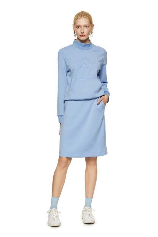 LNNNS 蓝色小高领休闲套装 8762 商品图0