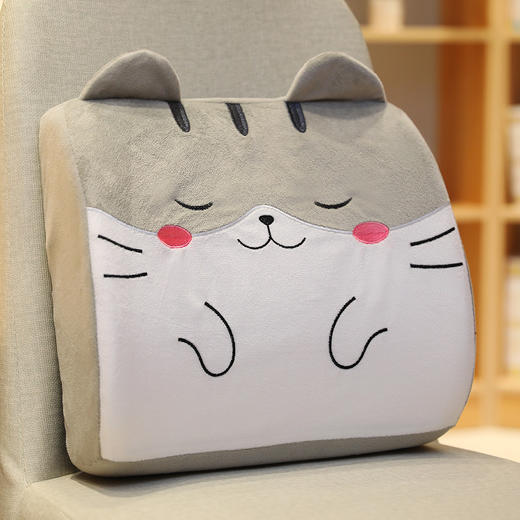 「数款可选」汽车抱枕腰靠靠垫 办公室腰枕靠背垫卡通记忆棉靠枕椅子靠背居家布艺 商品图7