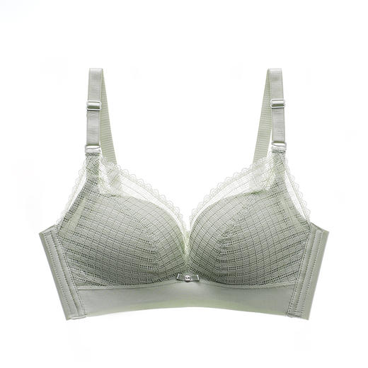 都市丽人自然舒适常规内衣AB加加厚3/4杯蕾丝文胸三排无钢圈LB251A 商品图7