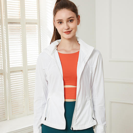 《春季新款 三月春上新》哈瓦塔透气运动修身减龄瑜伽外套H330103 商品图11